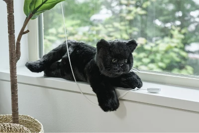 Bearington Collection Plush Stuffed Animal Black Cat, 15" 1 Bearington Collection Plush Stuffed Animal Black Cat, 15"