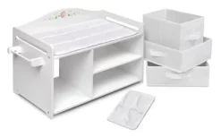 Badger Basket Doll Care Station With Three Baskets And Pocket Organizer - White Rose -Dollhouse Dreams Deals Store GUEST 9c9ac65d 7db0 40e5 98d0 d3adbdadbaa5