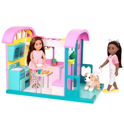 Glitter Girls Caravan Home Dollhouse & Furniture Playset For 14" Dolls 1 Glitter Girls Caravan Home Dollhouse & Furniture Playset For 14" Dolls