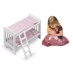 Badger Basket Doll Bunk Bed With Bedding, Ladder, And Free Personalization Kit - White/Pink/Gingham 11 Badger Basket Doll Bunk Bed With Bedding, Ladder, And Free Personalization Kit - White/Pink/Gingham -Dollhouse Dreams Deals Store GUEST a3913fc4 0135 4593 816d 5b8ed2b1f9ec