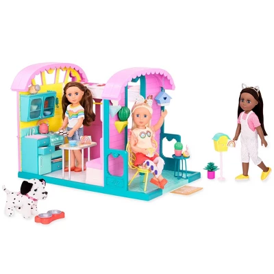 Glitter Girls Caravan Home Dollhouse & Furniture Playset For 14" Dolls 2 Glitter Girls Caravan Home Dollhouse & Furniture Playset For 14" Dolls - Image 2