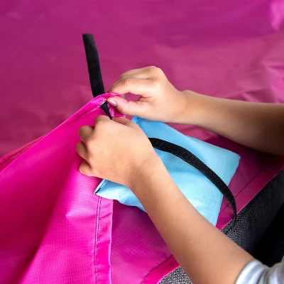 JumpOff Jo Build Me Blanket Fort, Configurable Play Tent Kit, 3 Ripstop Blankets, Beanbags & Drawstring Backpack 6 JumpOff Jo Build Me Blanket Fort, Configurable Play Tent Kit, 3 Ripstop Blankets, Beanbags & Drawstring Backpack - Image 6