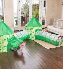 HearthSong Indoor Outdoor Two Green Pop-Up Play Tents And Two Tunnels For Kids -Dollhouse Dreams Deals Store GUEST af9a3ee4 858d 4152 8dc5 d8b9b108eae0