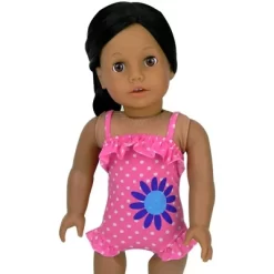 Sophia’s Ruffle Polka Dot Bathing Suit & Inner Tube Set For 18” Dolls, Hot Pink -Dollhouse Dreams Deals Store GUEST b5f3b62a 518f 47e6 a7b8 ec1339af15e1