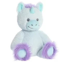 Ebba Medium Periwinkle Unicorn Mythicals Adorable Baby Stuffed Animal Blue 11.5"