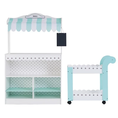 Teamson Kids My Dream Bakery Shop Dessert Stand White / Mint TD-13003A 10 Teamson Kids My Dream Bakery Shop Dessert Stand White / Mint TD-13003A - Image 10
