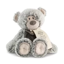 DEMDACO Gray Pocket Prayer Bear 11"