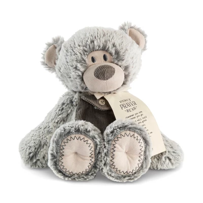 DEMDACO Gray Pocket Prayer Bear 11" 1 DEMDACO Gray Pocket Prayer Bear 11"
