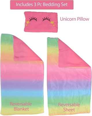 The New York Doll Collection Unicorn Wooden Doll Bed 1 The New York Doll Collection Unicorn Wooden Doll Bed