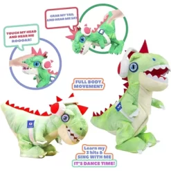 Eolo Party Pets DJ Rex Electronic Plush With Movement And Sound