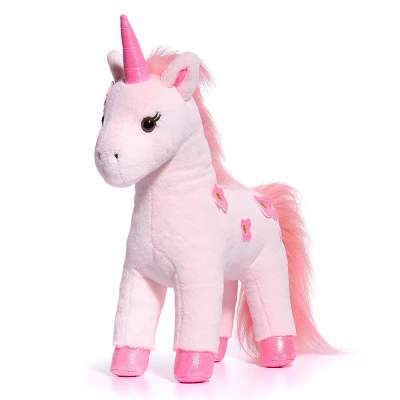 FAO Schwarz 13" Pink Unicorn Glow In The Dark Toy Plush 1 FAO Schwarz 13" Pink Unicorn Glow In The Dark Toy Plush