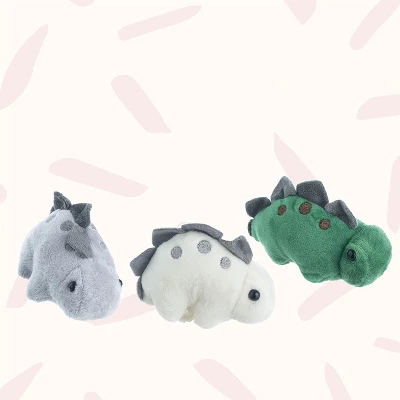 PixieCrush Mommy & 3 Baby Dinosaur Stuffed Animal Set 2 PixieCrush Mommy & 3 Baby Dinosaur Stuffed Animal Set - Image 2