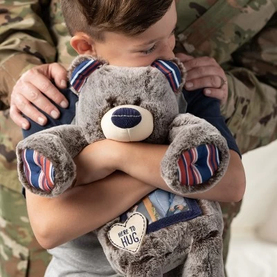 DEMDACO Here To Hug Bear - Military 6 DEMDACO Here To Hug Bear - Military - Image 6