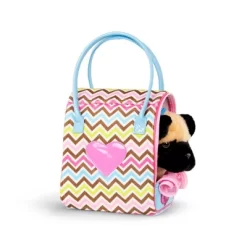 Pucci Pups Zigzag Print Glam Bag With Pug Stuffed Animal -Dollhouse Dreams Deals Store GUEST e091c0e5 4a69 464e a523 3f46eeb85f4f