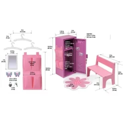 Badger Basket School Style Single Doll Locker Set With Bench, Rug And Accessories - Purple/Pink 10 Badger Basket School Style Single Doll Locker Set With Bench, Rug And Accessories - Purple/Pink -Dollhouse Dreams Deals Store GUEST e3f7c417 cf03 41a4 b1e5 8940a26f09a9