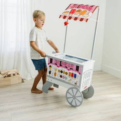 Melissa & Doug Wooden Snacks And Sweets Food Cart - 40+ Play Food Pc, Reversible Awning 1 Melissa & Doug Wooden Snacks And Sweets Food Cart - 40+ Play Food Pc, Reversible Awning