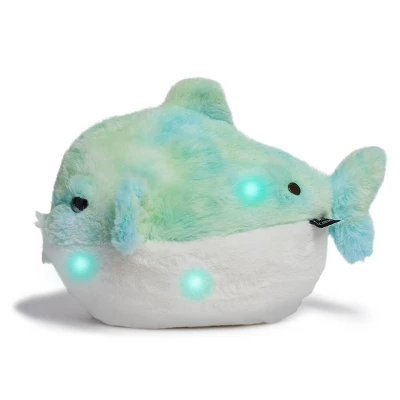 FAO Schwarz 12" Glow Brights LED With Sound Blowfish Toy Plush 4 FAO Schwarz 12" Glow Brights LED With Sound Blowfish Toy Plush - Image 4