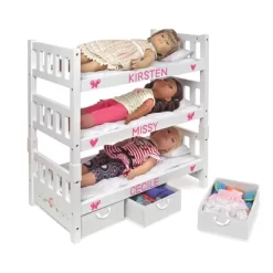 Badger Basket 1-2-3 Convertible Doll Bunk Bed With Bedding And Baskets - White Rose 12 Badger Basket 1-2-3 Convertible Doll Bunk Bed With Bedding And Baskets - White Rose -Dollhouse Dreams Deals Store GUEST f126155d ade0 46f4 ab71 62168e05e3f0