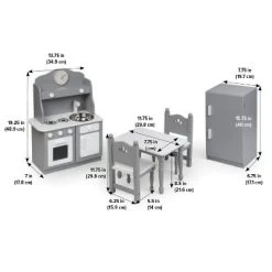 Kitchen Furniture Set For 18" Dolls - Gray/White 9 Kitchen Furniture Set For 18" Dolls - Gray/White -Dollhouse Dreams Deals Store GUEST f1667802 407e 412f 9b4c 00a8422767a3