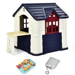 Costway Kid's Playhouse Games Cottage W/ 7 PCS Toy Set & Waterproof Cover 20 Costway Kid's Playhouse Games Cottage W/ 7 PCS Toy Set & Waterproof Cover -Dollhouse Dreams Deals Store GUEST f28431f1 6d19 4a23 be49 a125861d13f7