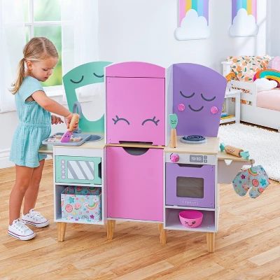 Kidkraft Lil' Friends Wooden Play Kitchen With 14 Accessories 1 Kidkraft Lil' Friends Wooden Play Kitchen With 14 Accessories