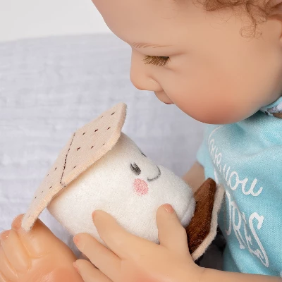 Paradise Galleries Reborn Baby Doll I Love You S-Mores 20 Inch Baby Doll - Brown Hair/Blue Gray Eyes 8 Paradise Galleries Reborn Baby Doll I Love You S-Mores 20 Inch Baby Doll - Brown Hair/Blue Gray Eyes - Image 8