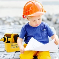 Plush Creations Yellow Tool Box Carrier Toy Set